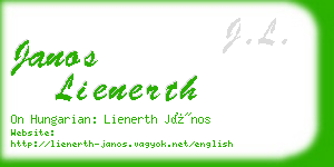 janos lienerth business card